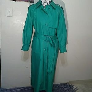 London Fog Green Trenchcoat